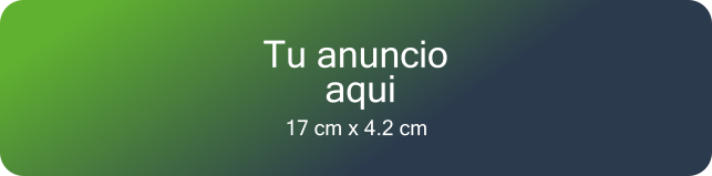 Espacio publicitario horizontal